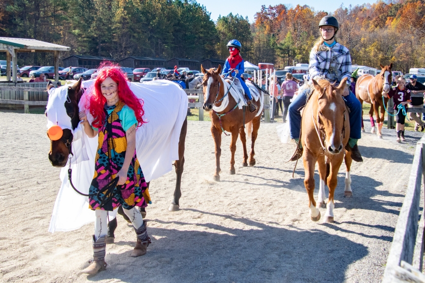 Horses and riders come dressed to impress at annual GHPEC Halloween show